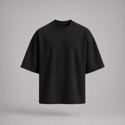 Black Solid T-Shirt Women
