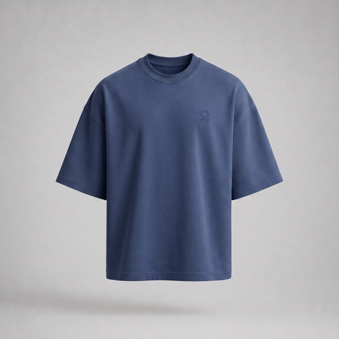 Navy Solid T-Shirt Women