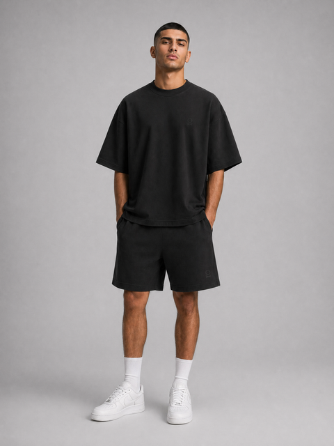 Black Solid T-Shirt
