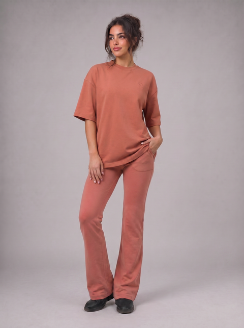 Rose Solid T-Shirt Women